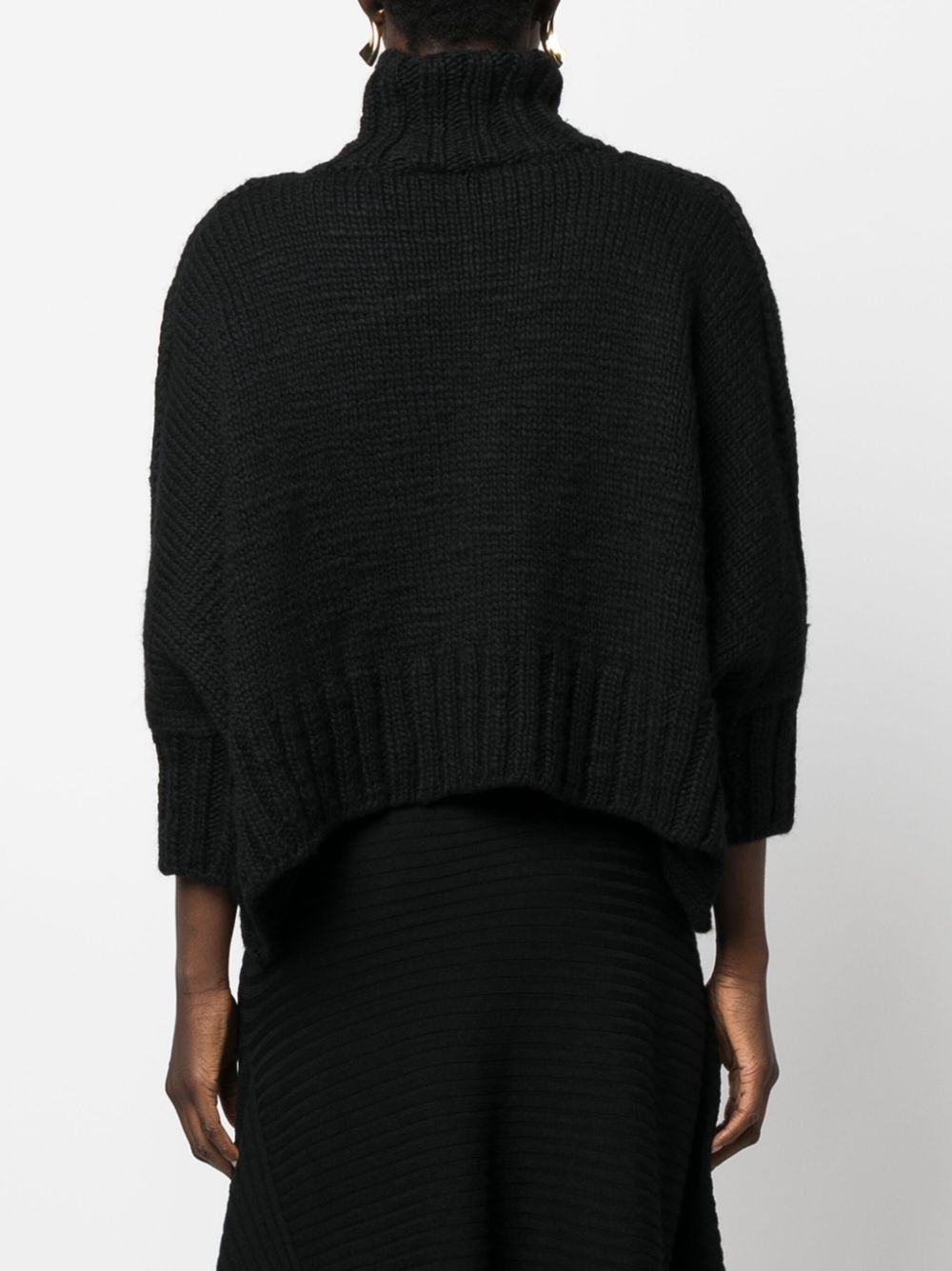 roll-neck wool jumper - 4