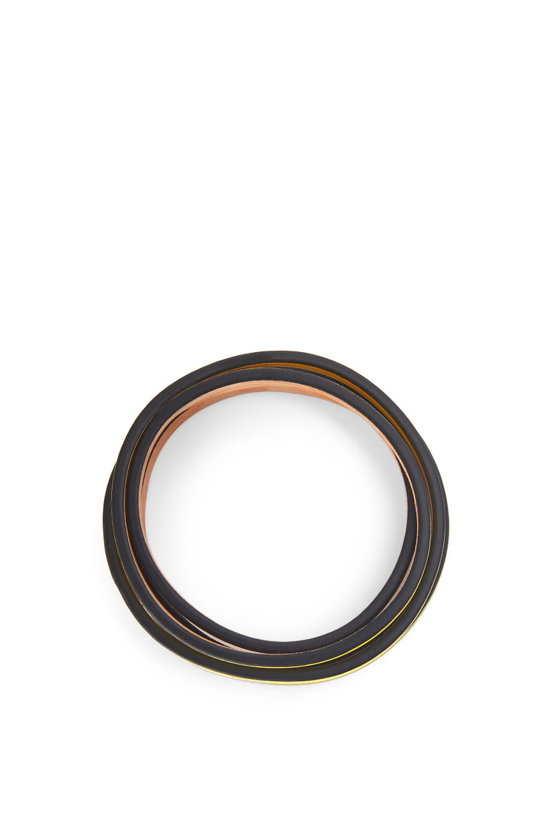 Loewe Double bangle set in classic calfskin outlook