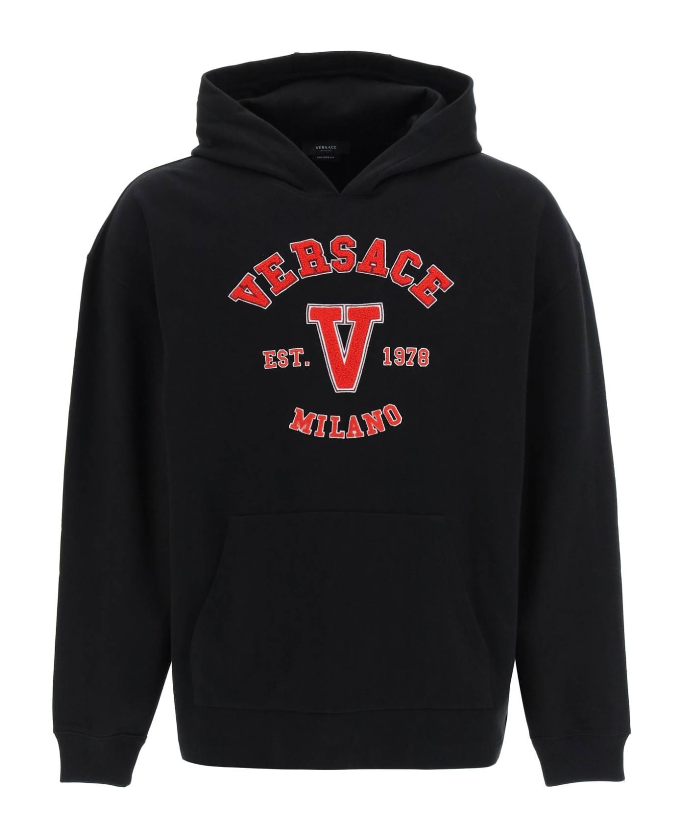 Hooded Cotton Logo Sweatshirt - 1