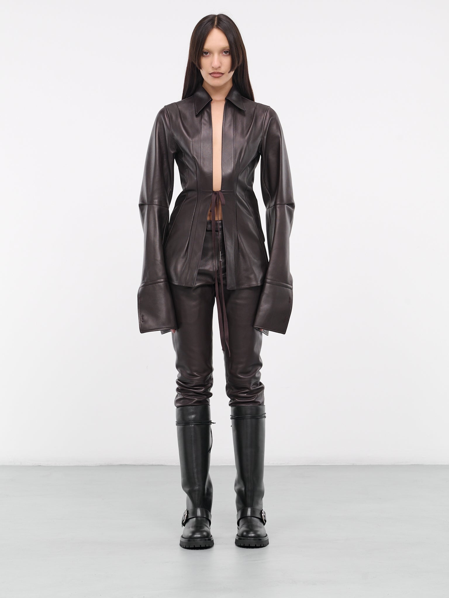 Ann Demeulemeester Linsey Open Front Shirt | hlorenzo