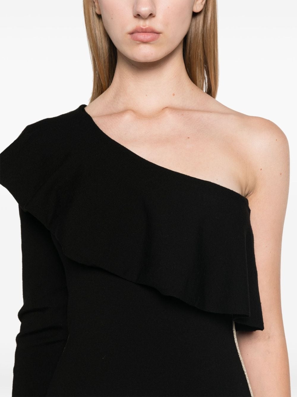 one-shoulder mini dress - 5
