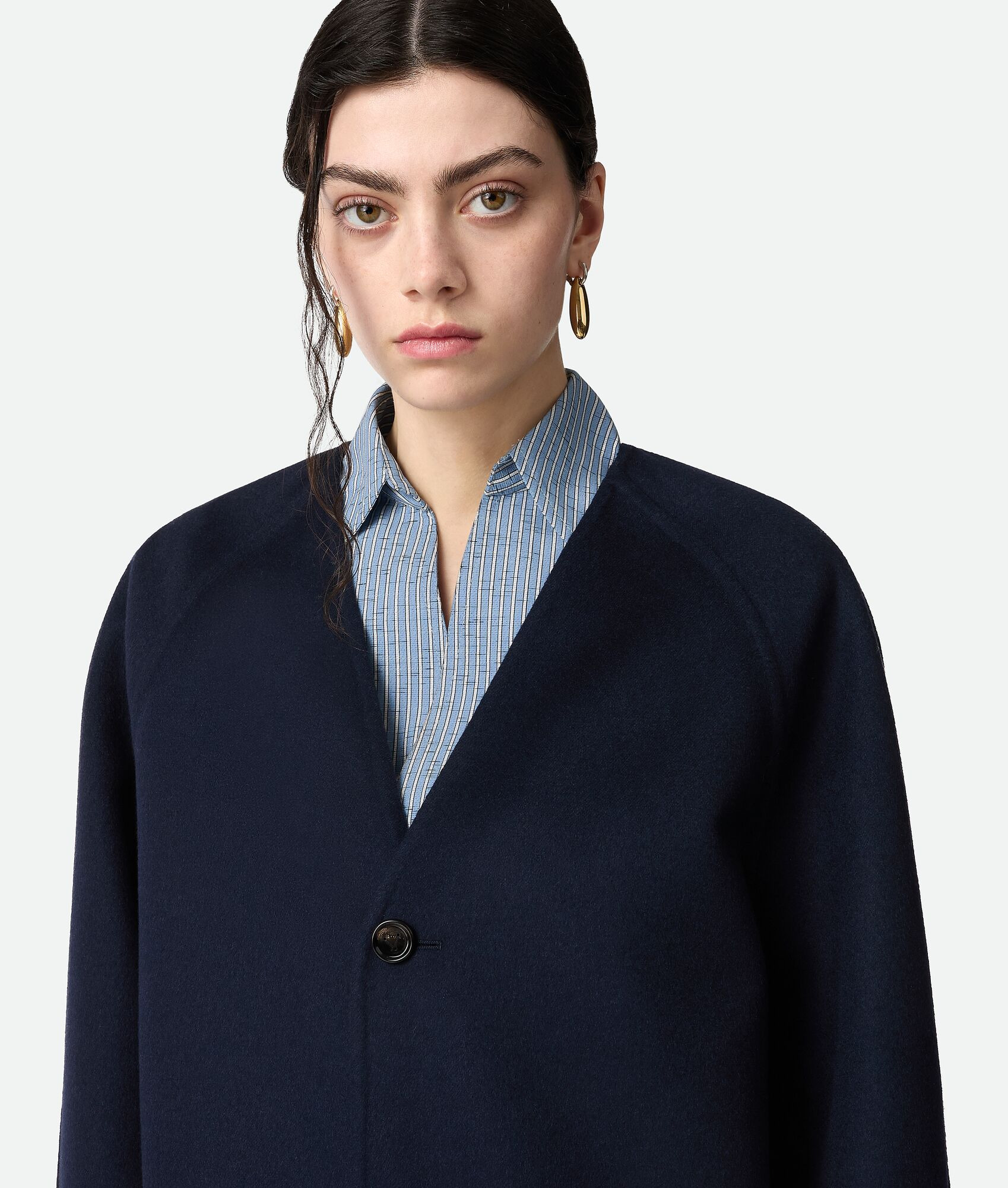 Light Wool And Cashmere Coat - 4