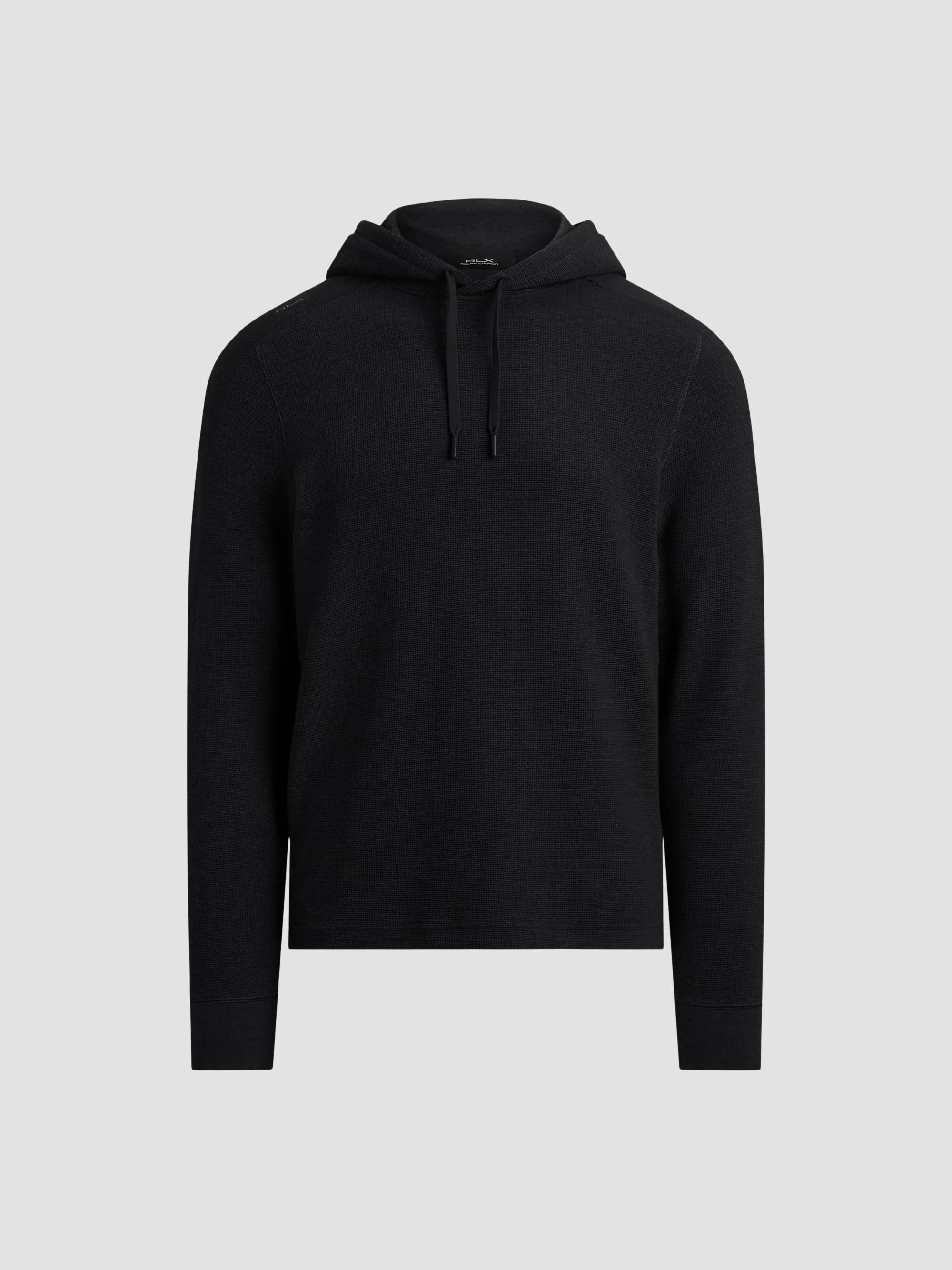 Men's RLX Waffle-Knit Hoodie - Polo Black - 1