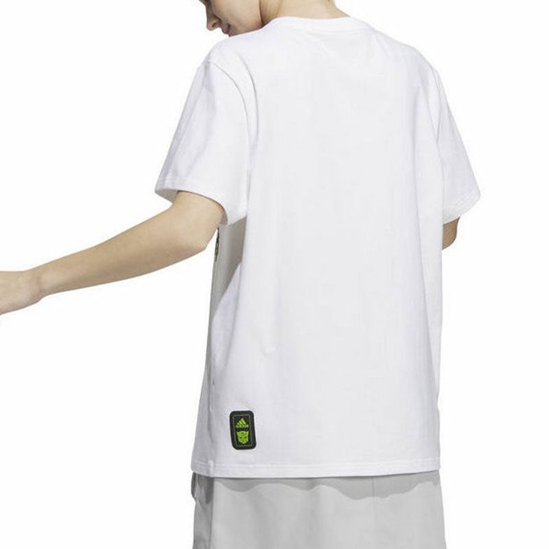 (WMNS) adidas x Transformers T-Shirts 'White' IU4753 - 3