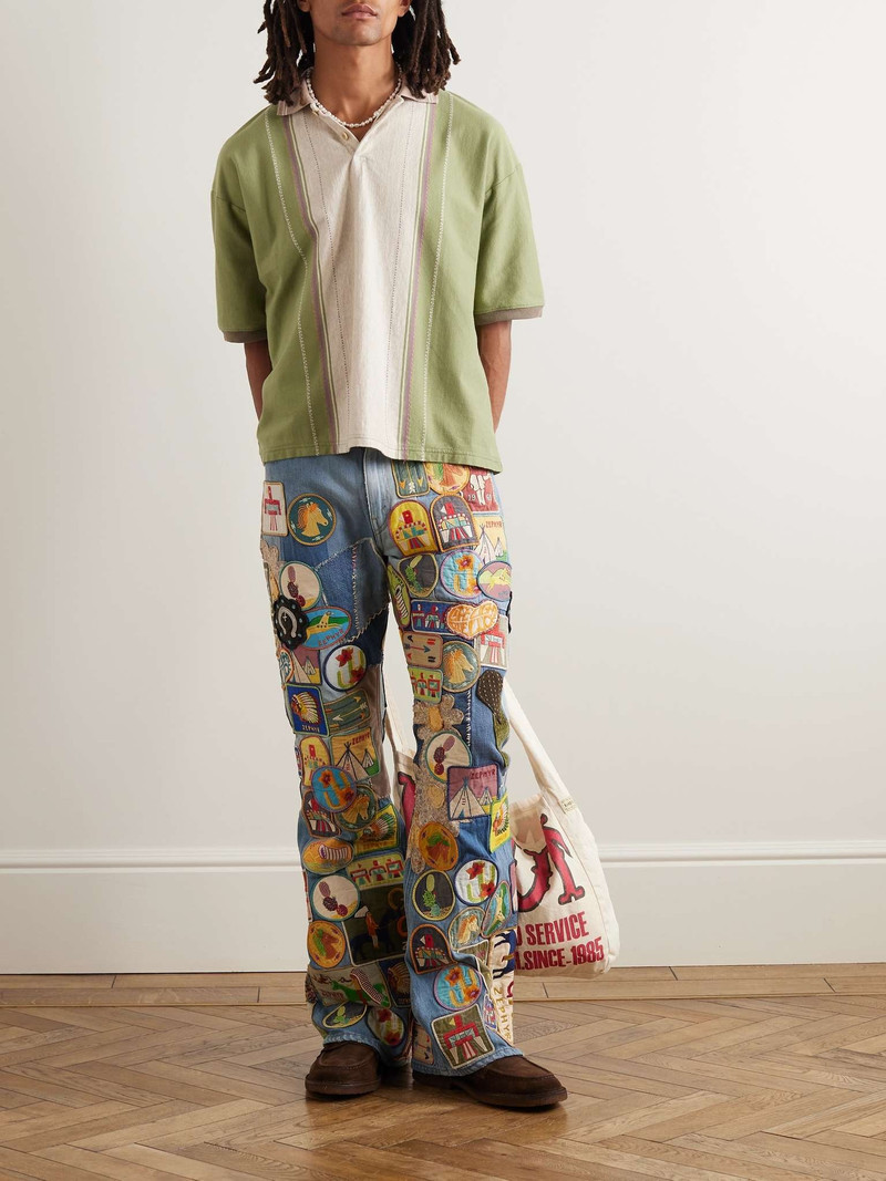 Kapital Flared Appliquéd Jeans outlook