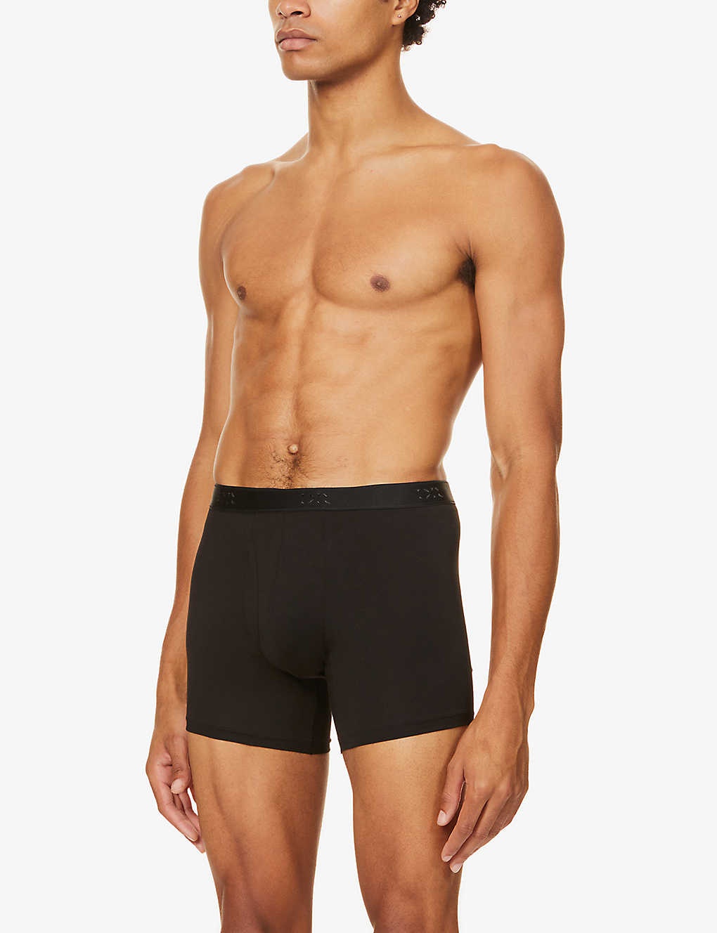 Men's Classic Fit Boxers Woburn Silk Satin Black