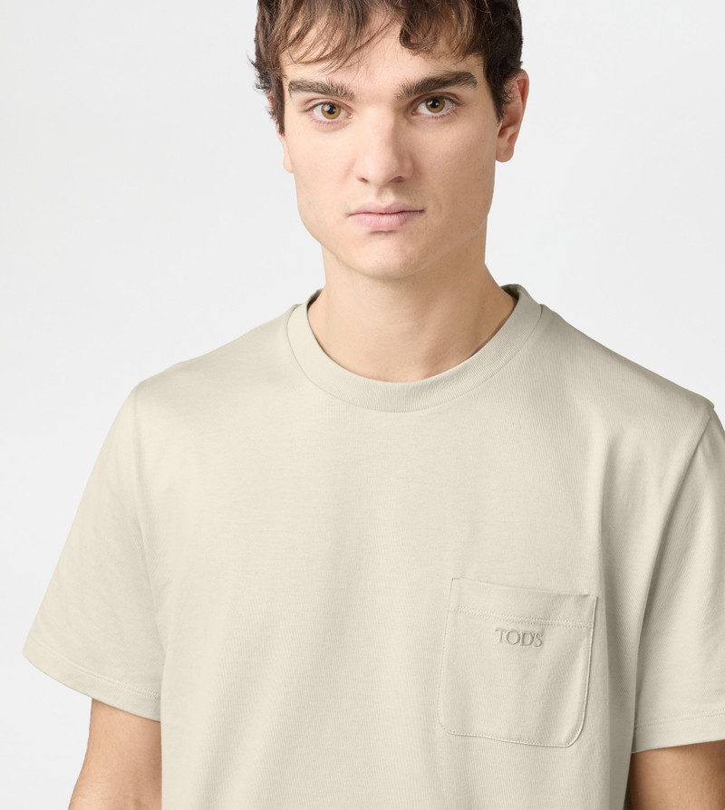 T-SHIRT IN JERSEY - BEIGE 4