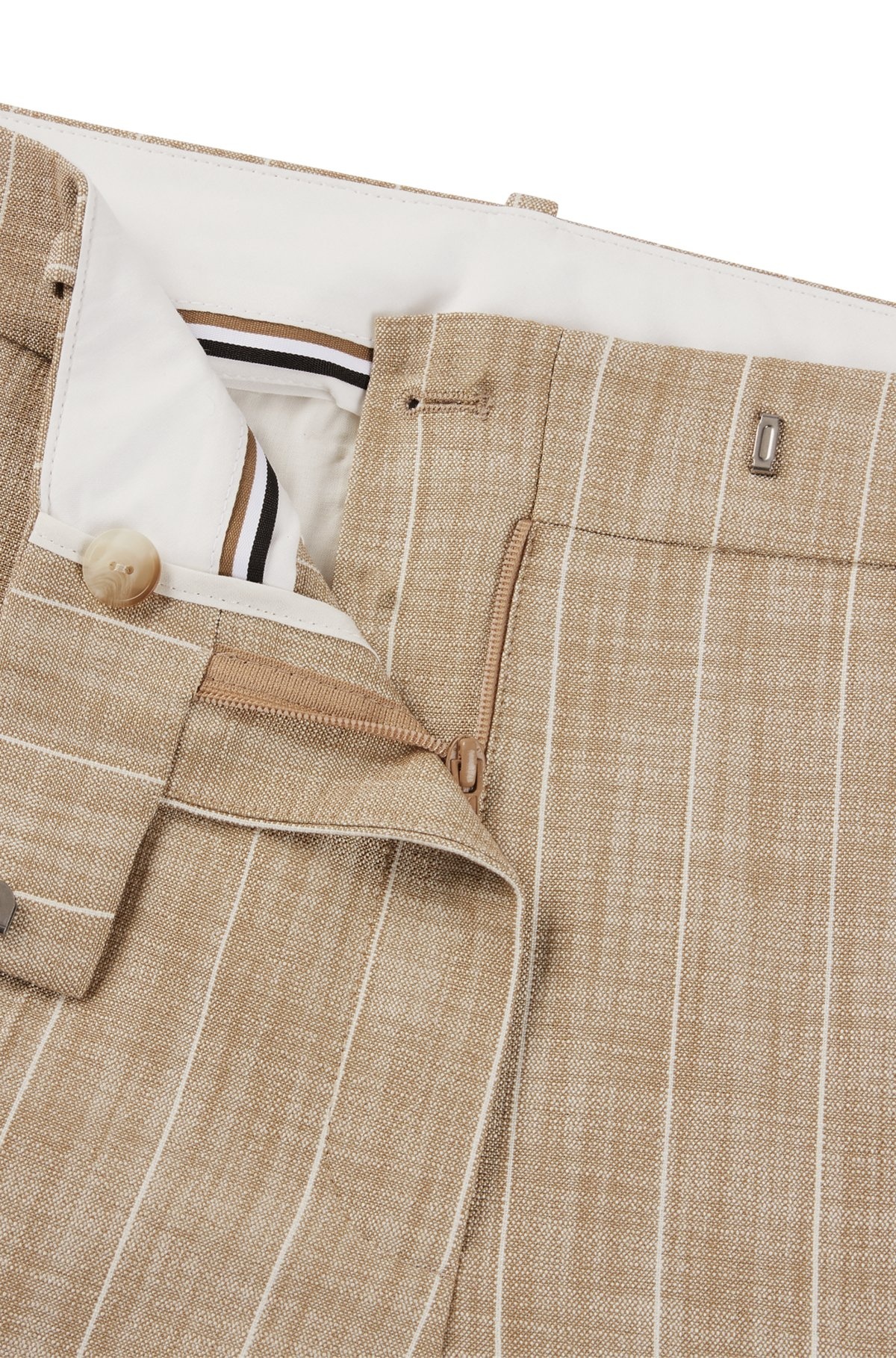 REGULAR-FIT TROUSERS WITH PINSTRIPE PATTERN - 6