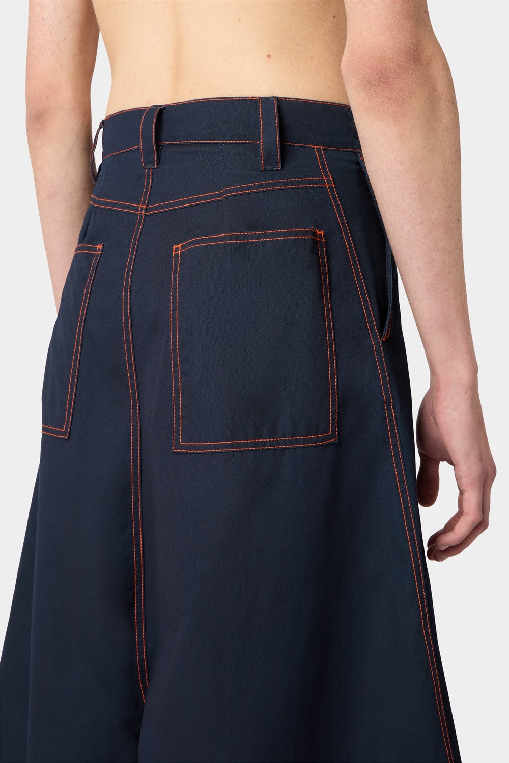 CAVALLO BASSO PANTS / mid washed denim - 5