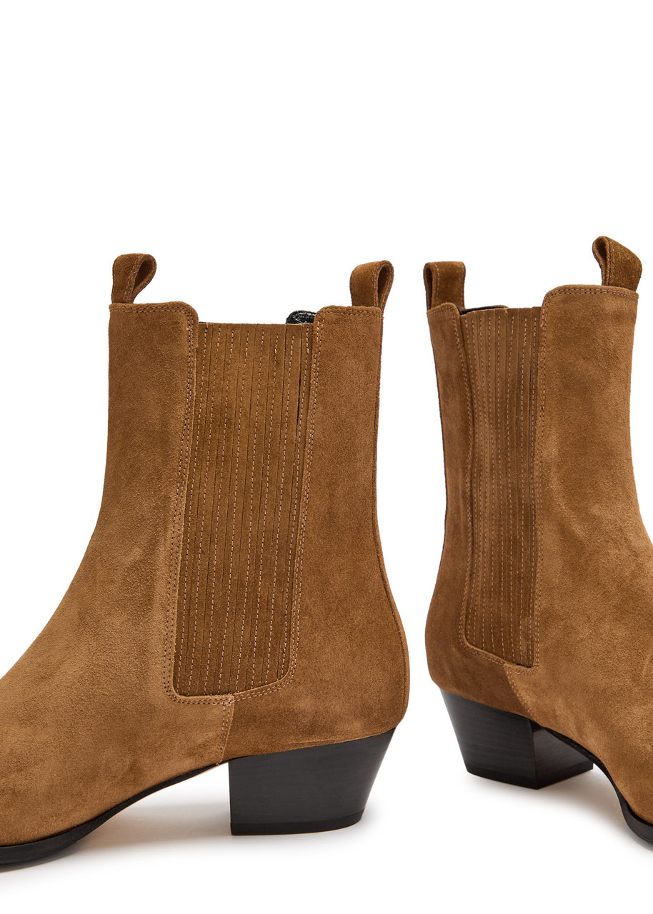 Aeyde Agata 35 Suede Ankle Boots - 4