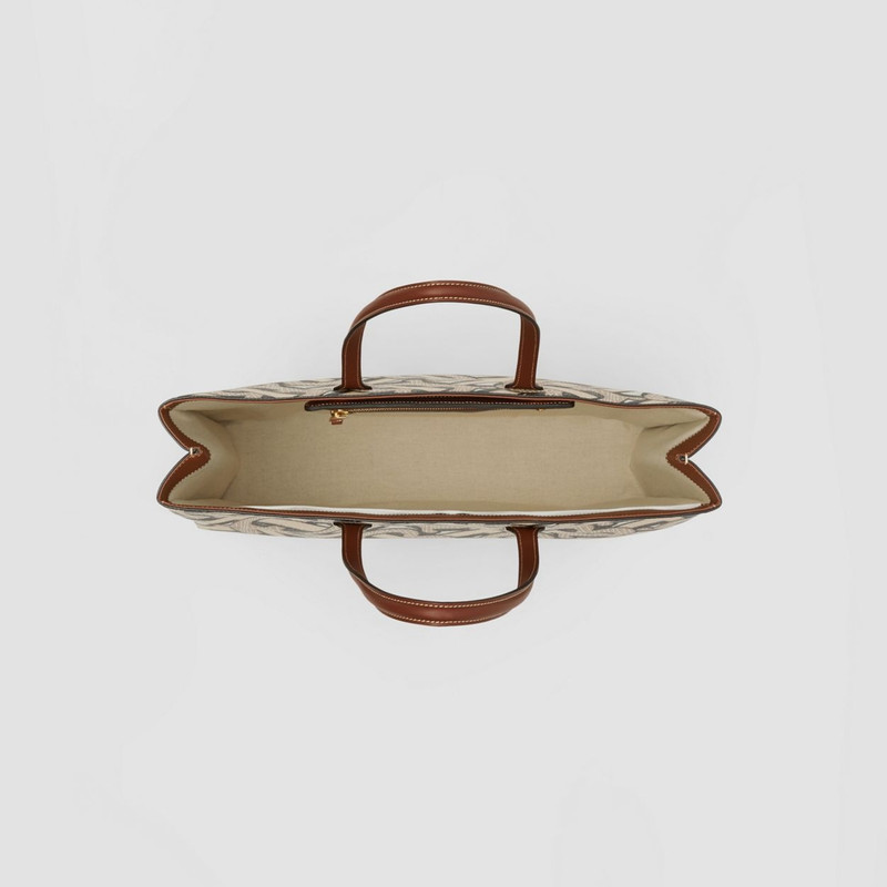 Monogram Print E-canvas Tote Bag 6