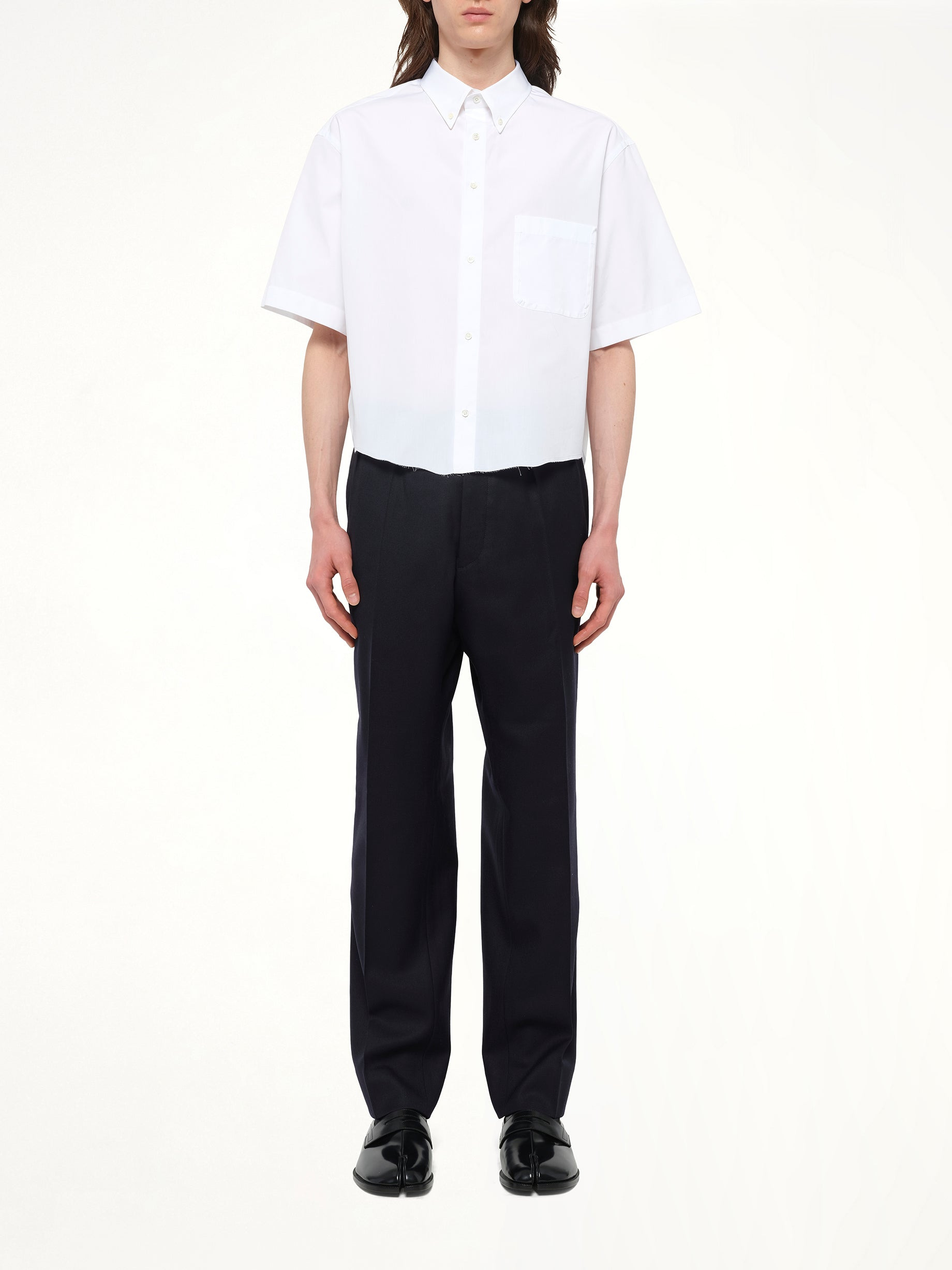 Short-sleeved Shirt in White - 7