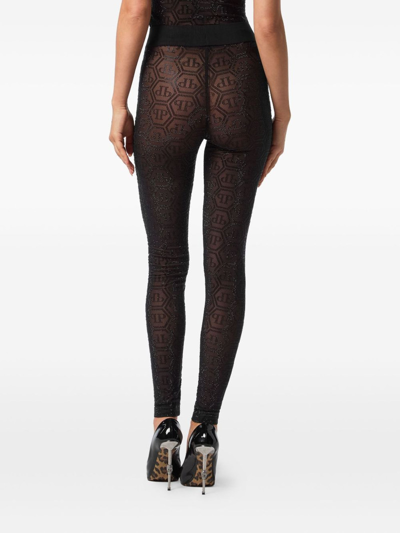 Monogram Strass leggings 4