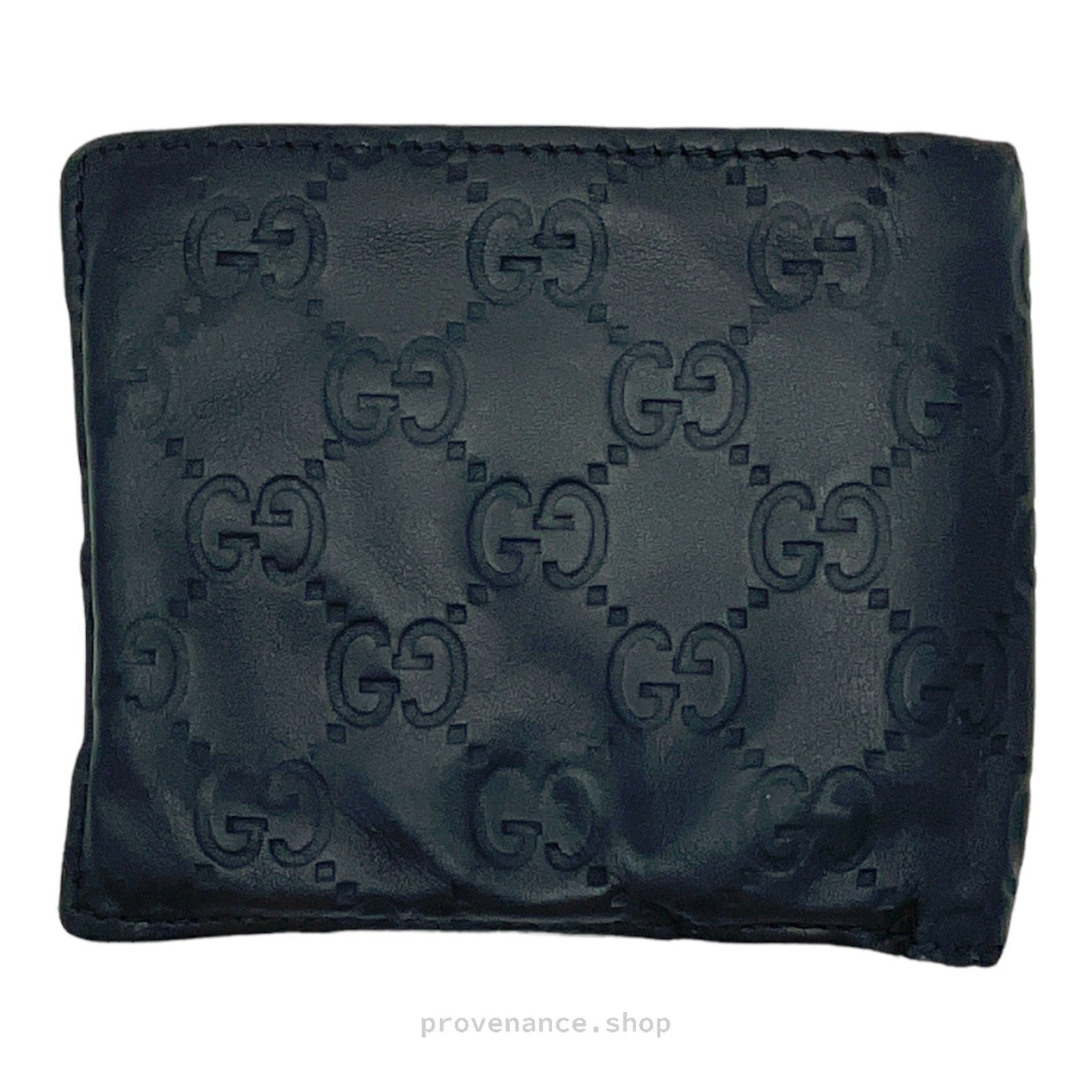 Gucci GG Bifold Wallet - Dark Chocolate Guccissima - 2