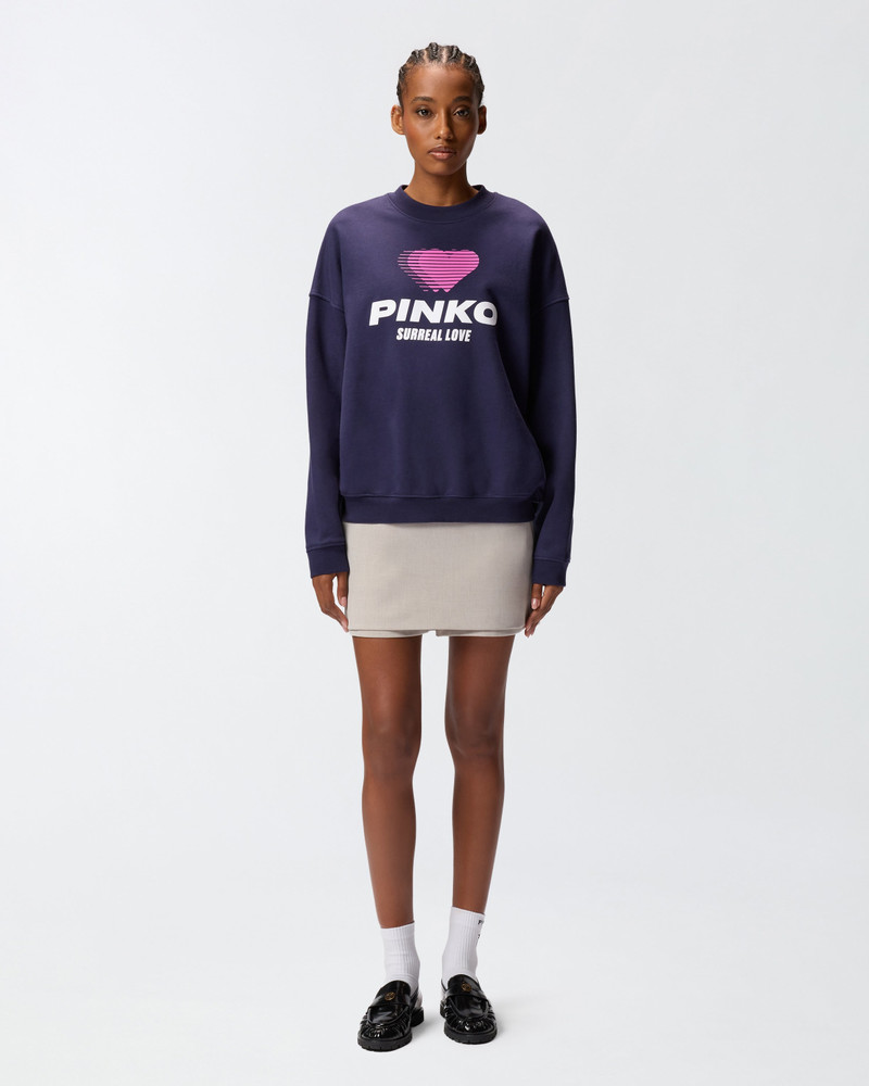 HEART-PRINT SWEATSHIRT WITH LOGO 4