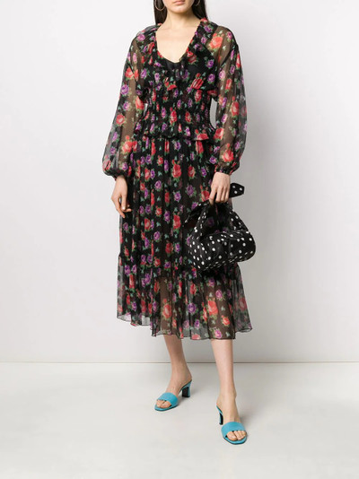 MSGM floral print dress outlook