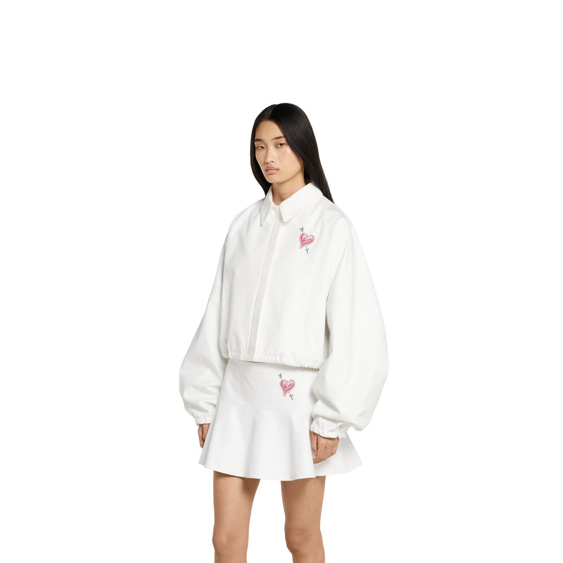 Cotton canvas jacket with patch 3