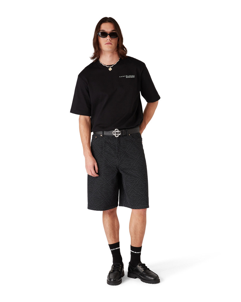 CASABLANCA Glitch Orchid Oversized Short Sleeve T-shirt outlook