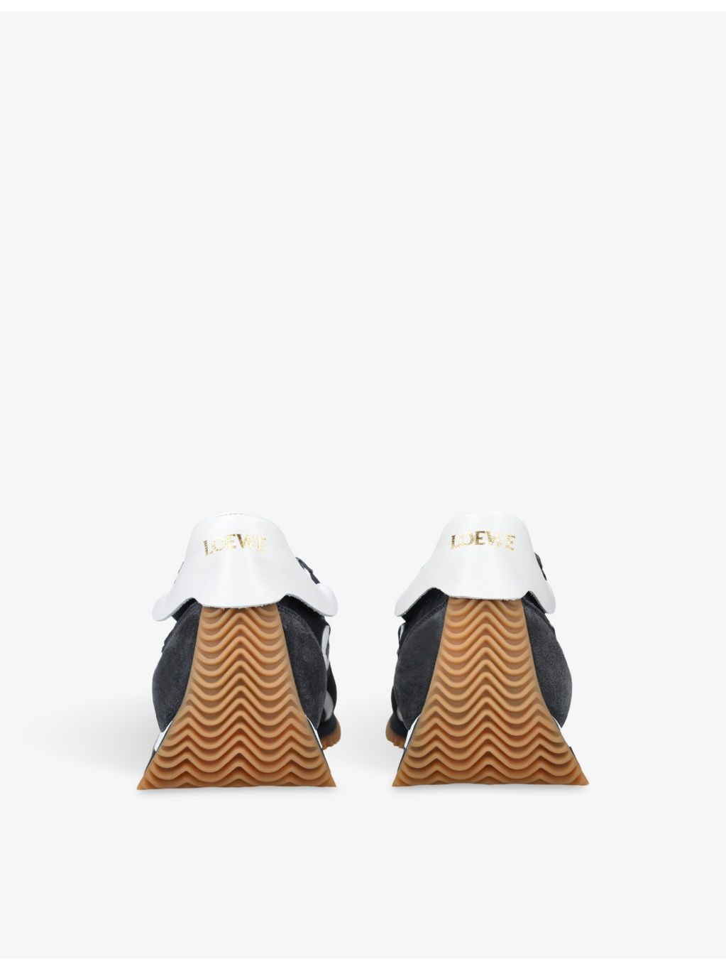 Flow Runner monogram leather and shell trainers - 4