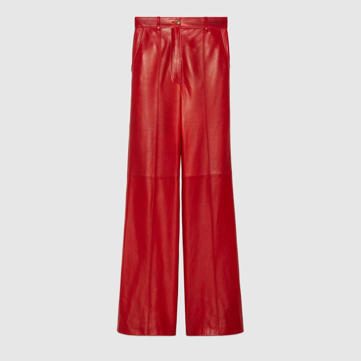 Plongé leather flare pant - 1