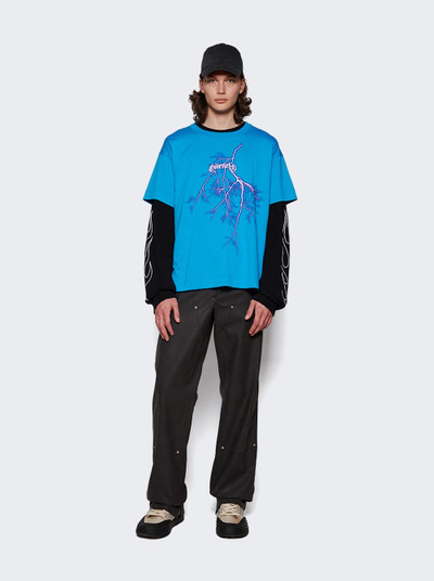 Givenchy Boxy Short Sleeve Tee Bright Blue outlook
