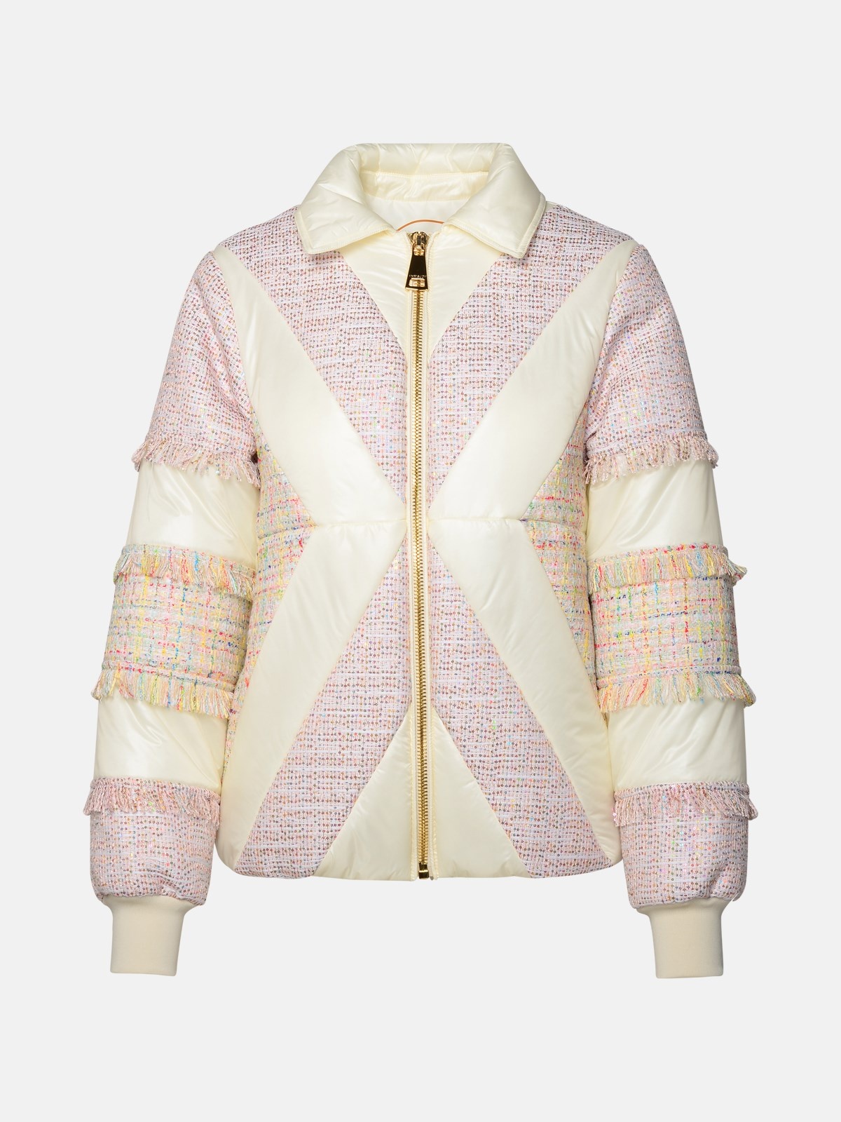 'MATT&GLOSSY' MULTICOLOUR COTTON BLEND DOWN JACKET - 1