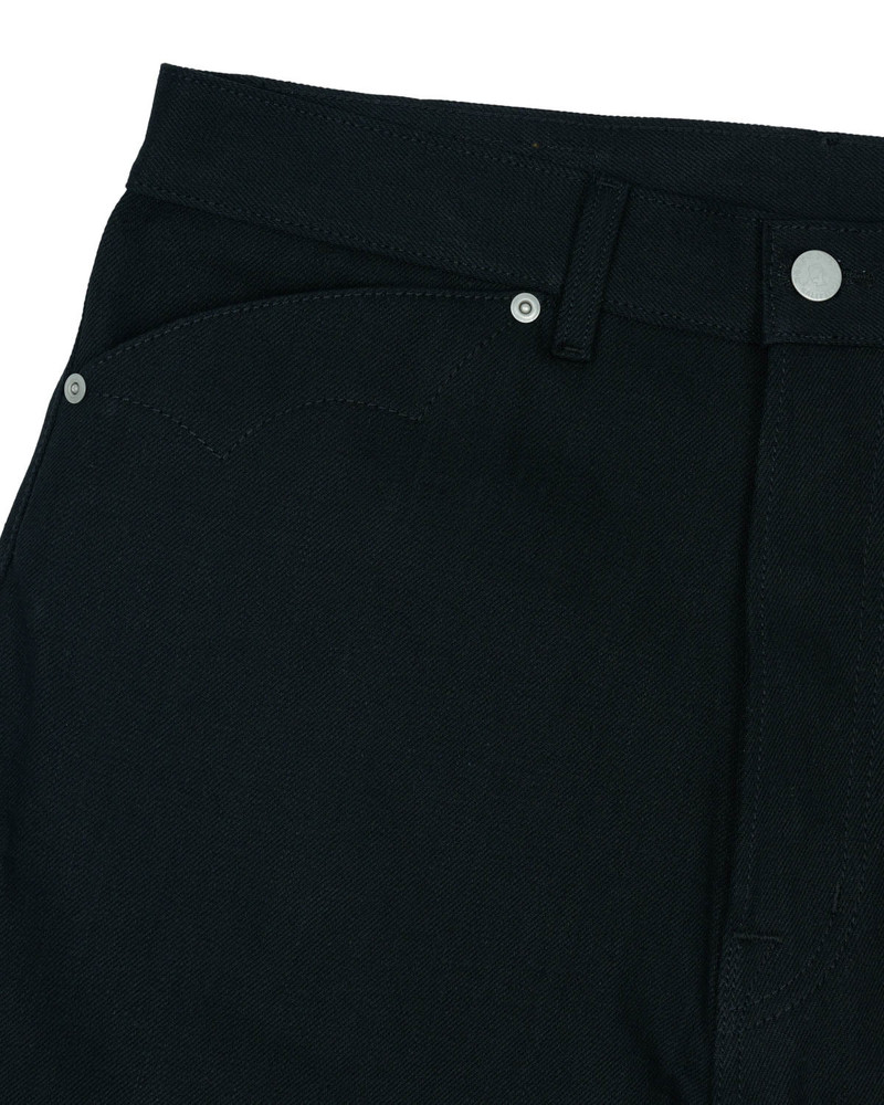 Type 00 14.25oz Selvedge Denim Pant - Solid Black 3
