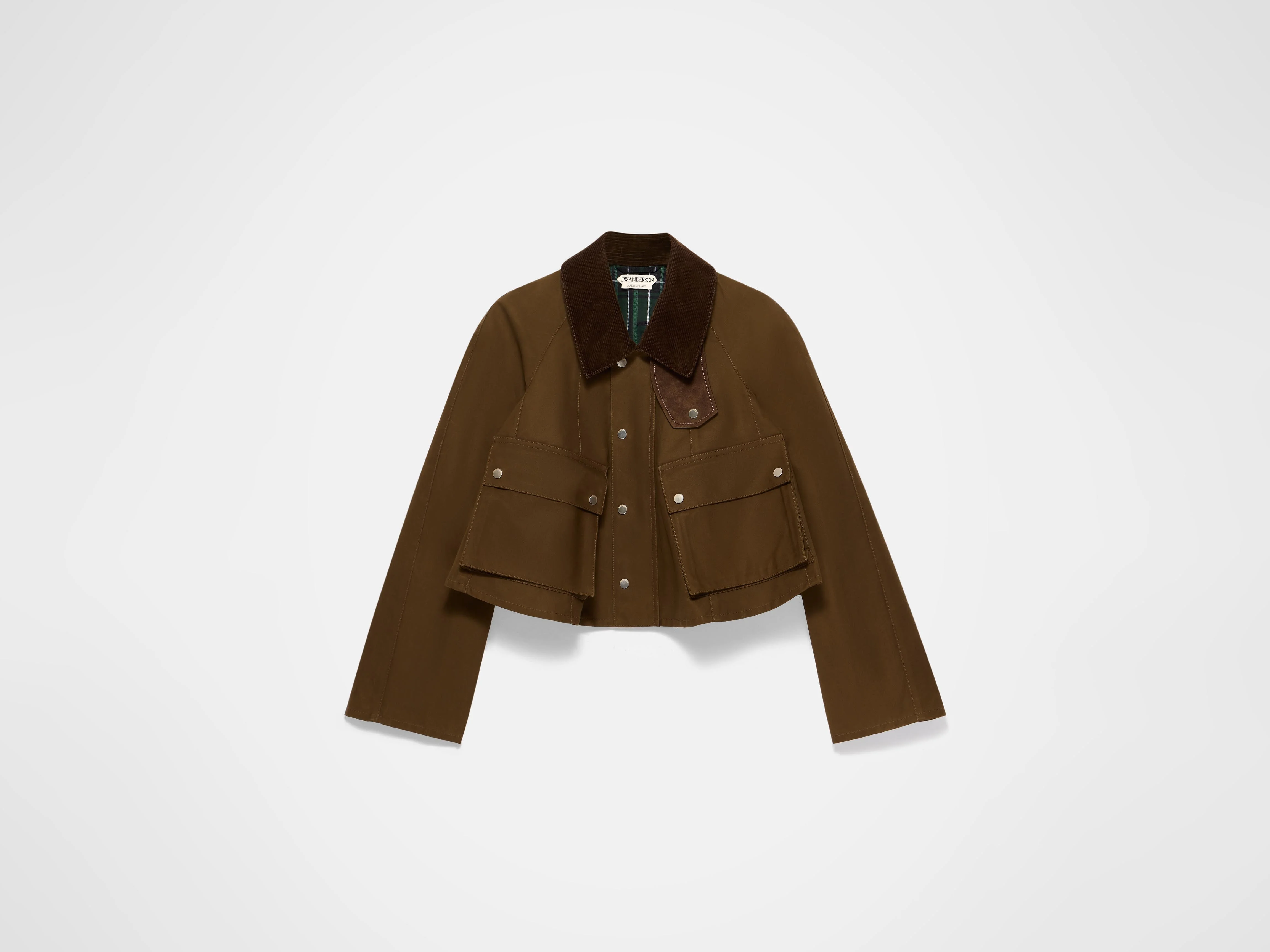 WOMENS BARN JACKET IN DARK OLIVE - 1