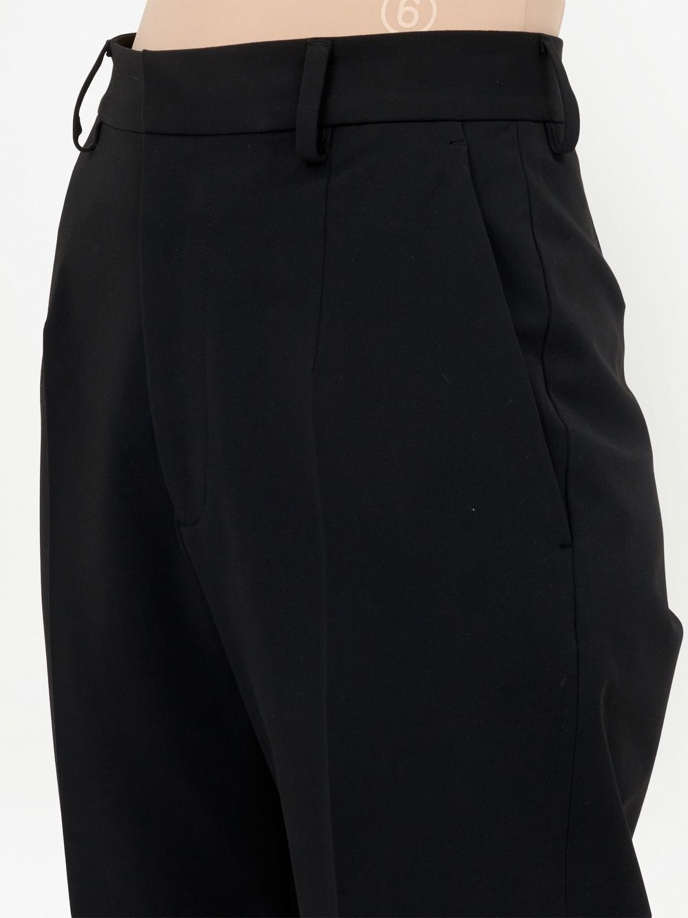 turn-up wide brim trousers - 5