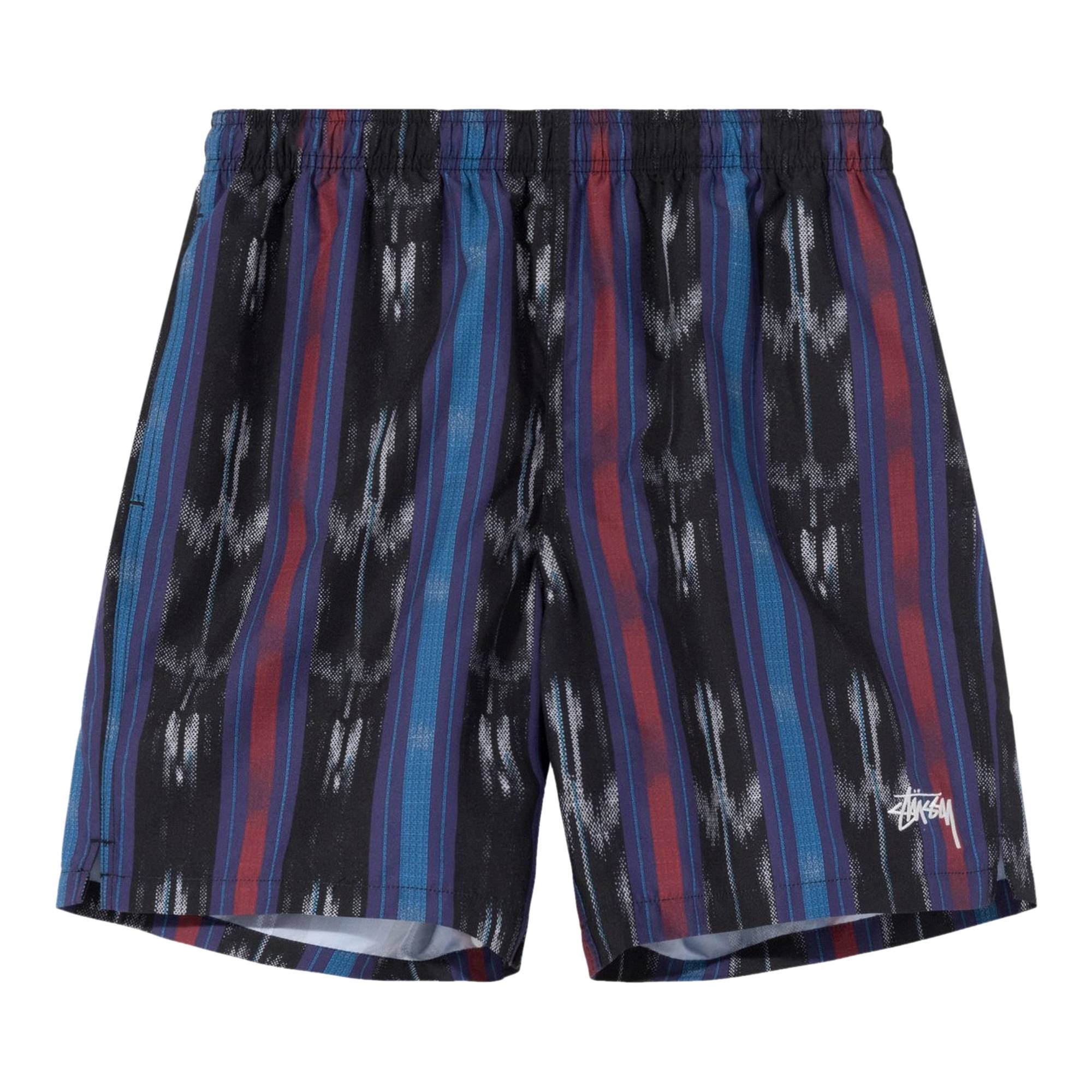 Stussy Ikat Stripe Water Short 'Black' - 1