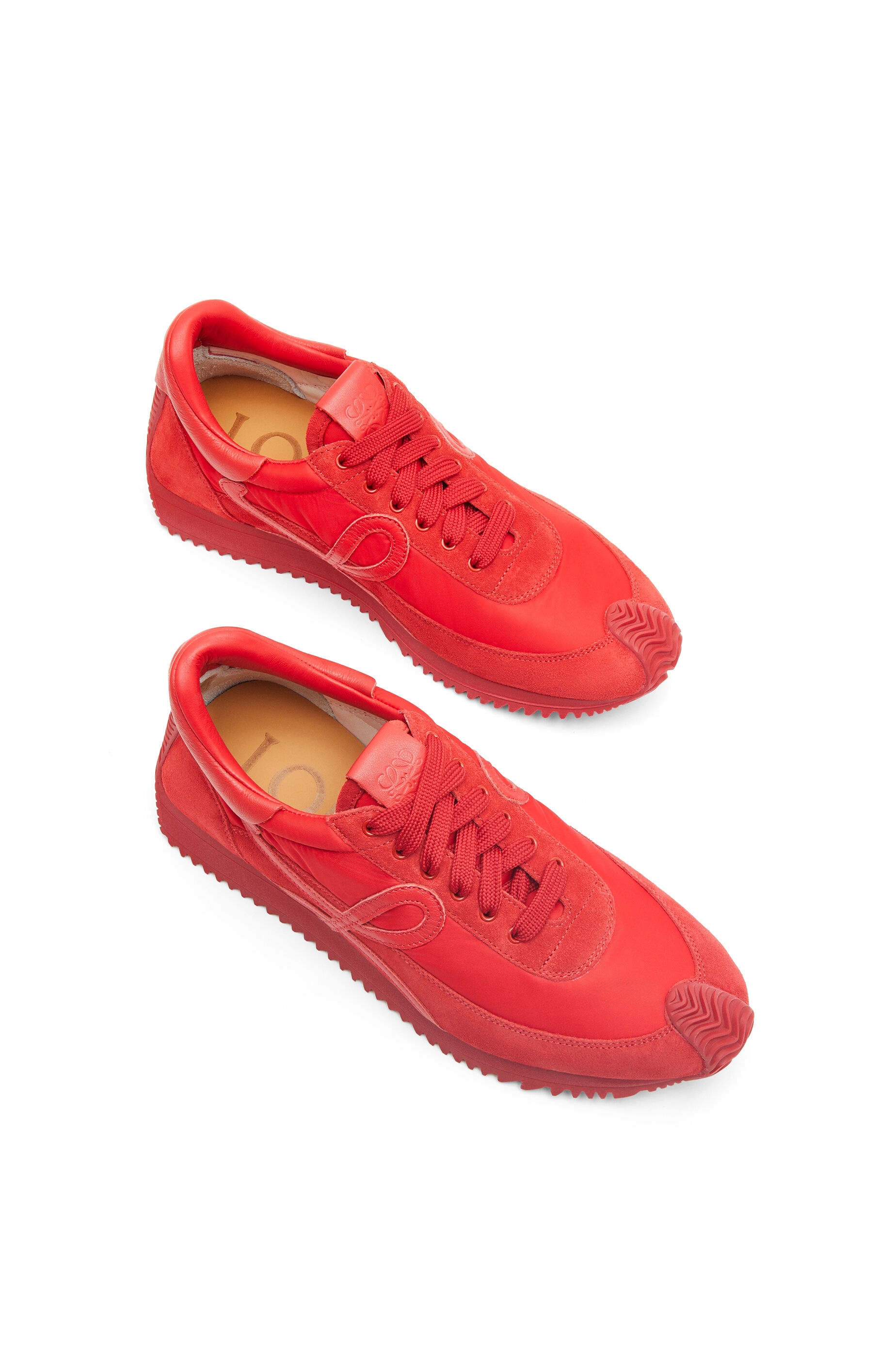Flow runner in nylon and suede - 3