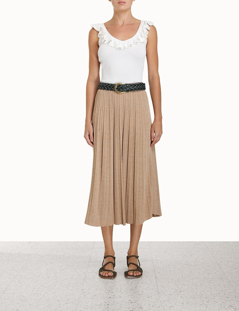 Zimmermann CLOVER SCOOP NECK FRILL TANK outlook