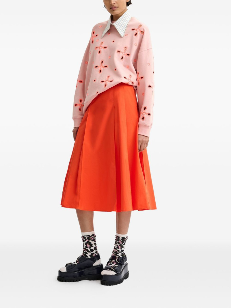 ESSENTIEL ANTWERP floral-pattern embroidered sweatshirt outlook