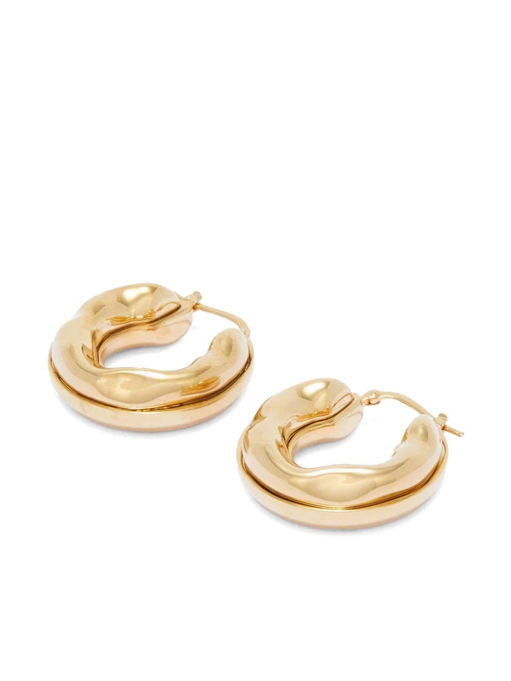 sculpted hoop earrings - 2