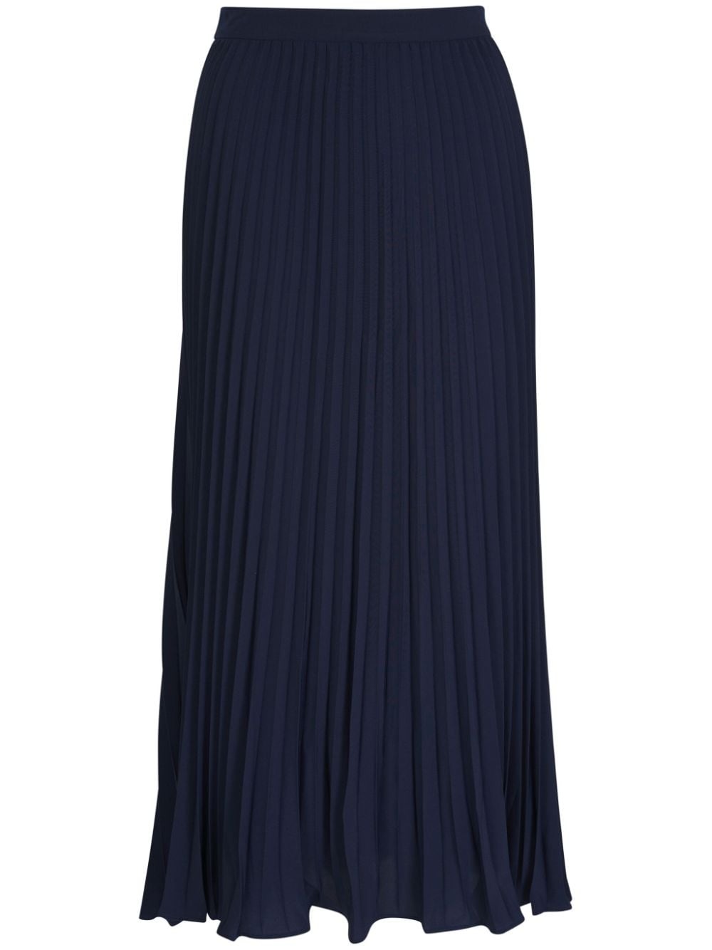 pleated midi-skirt - 1