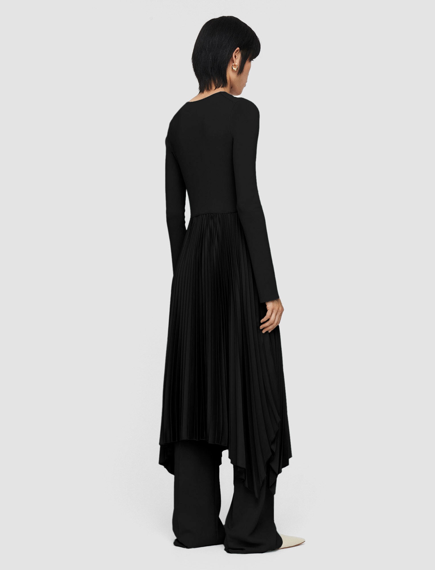 Knit Weave Plisse Deron Dress - 2