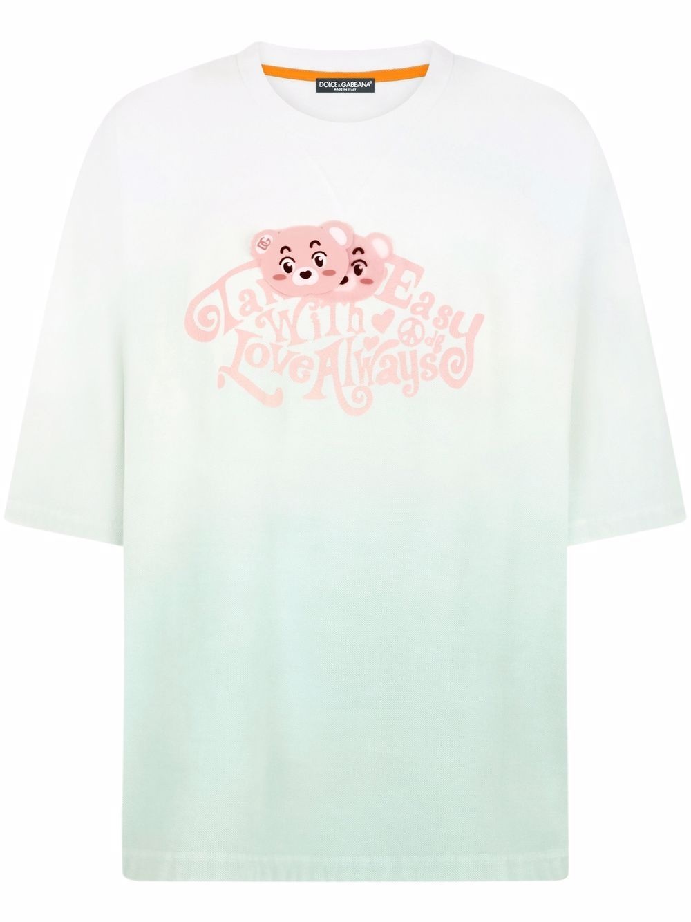 slogan print T-shirt - 1