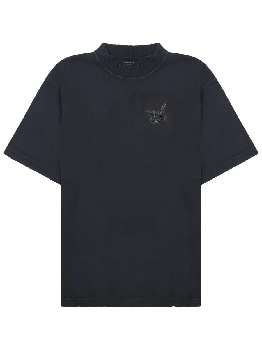 MEDIUM FIT COTTON T-SHIRT - 1