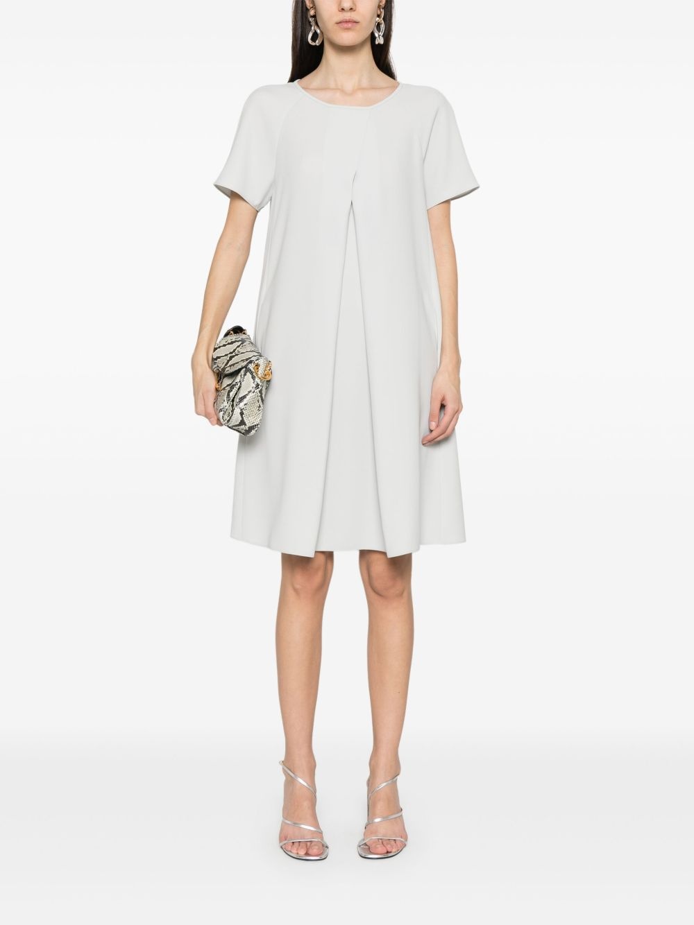 crew-neck mini dress - 2