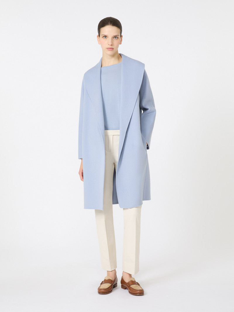 'S Max Mara MESSI Double-faced wool robe coat outlook
