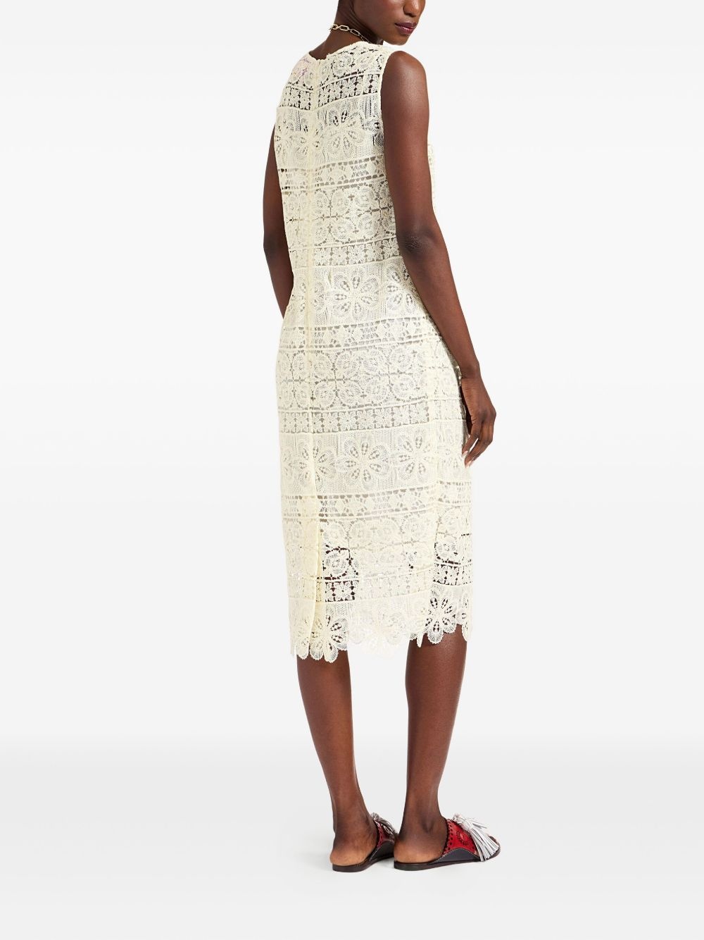 lace-embroidered dress - 3