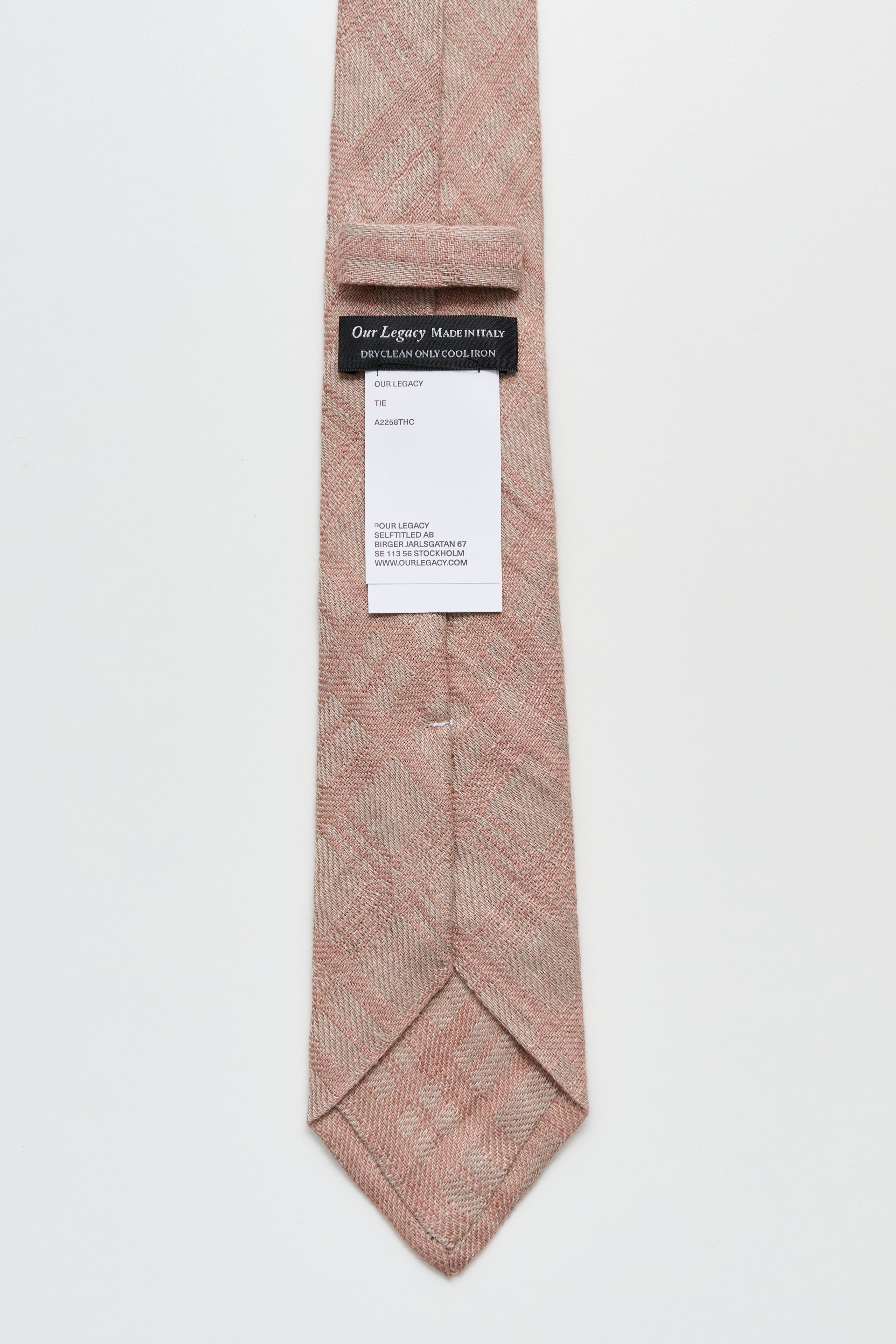 OUR LEGACY TIE HAMMOCK CHECK CUMPLED LINEN - 2
