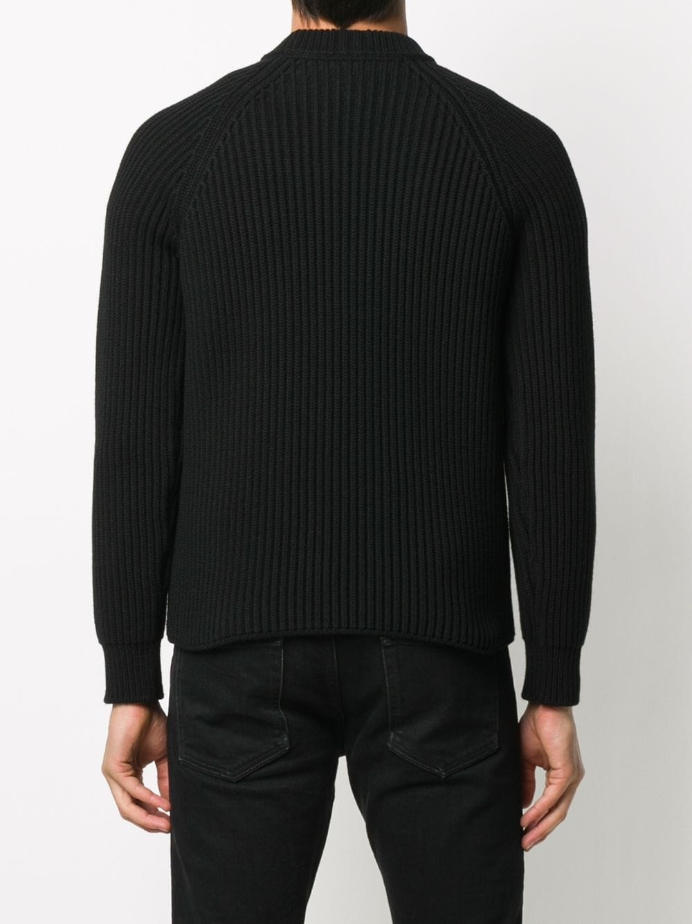 ribbed crew neck jumper - 4