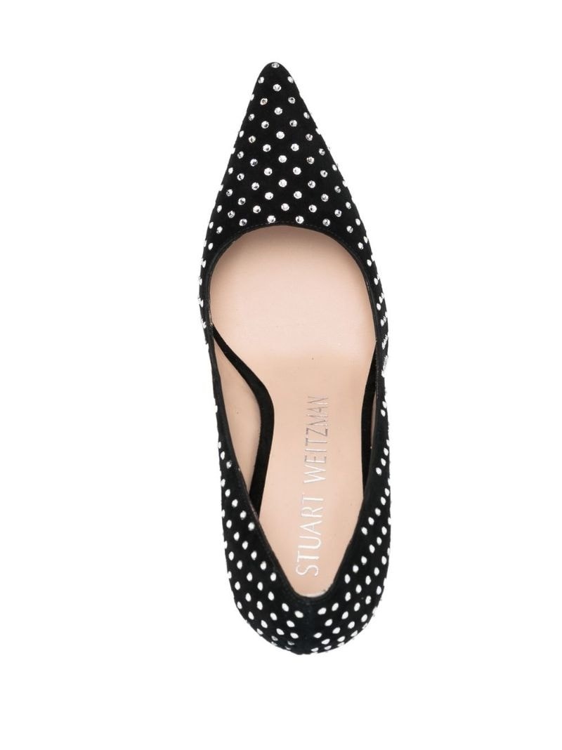 crystal-embellished 100mm pumps - 4