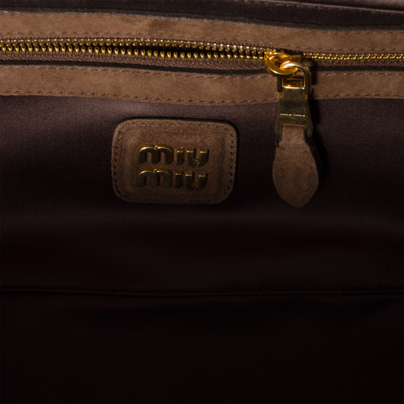 Arcadie matelassé suede bag 4