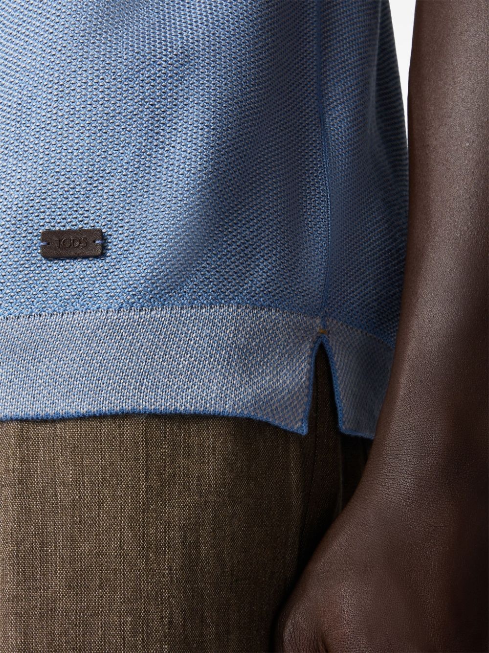 silk polo shirt - 5