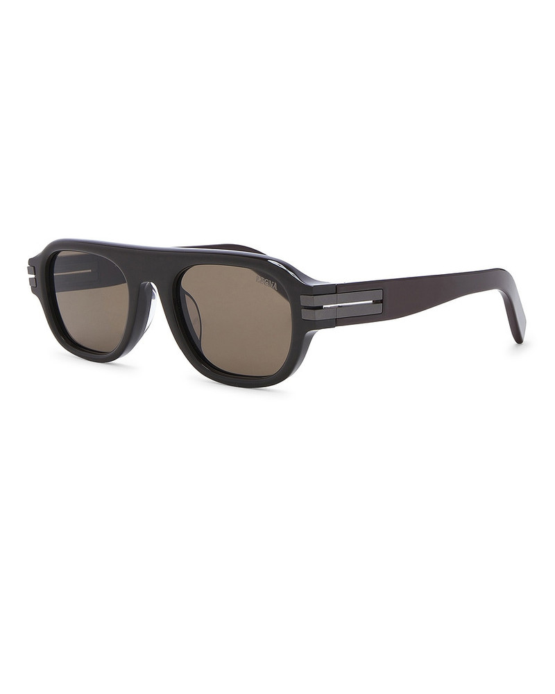 ZEGNA Geometric Acetate Sunglasses outlook