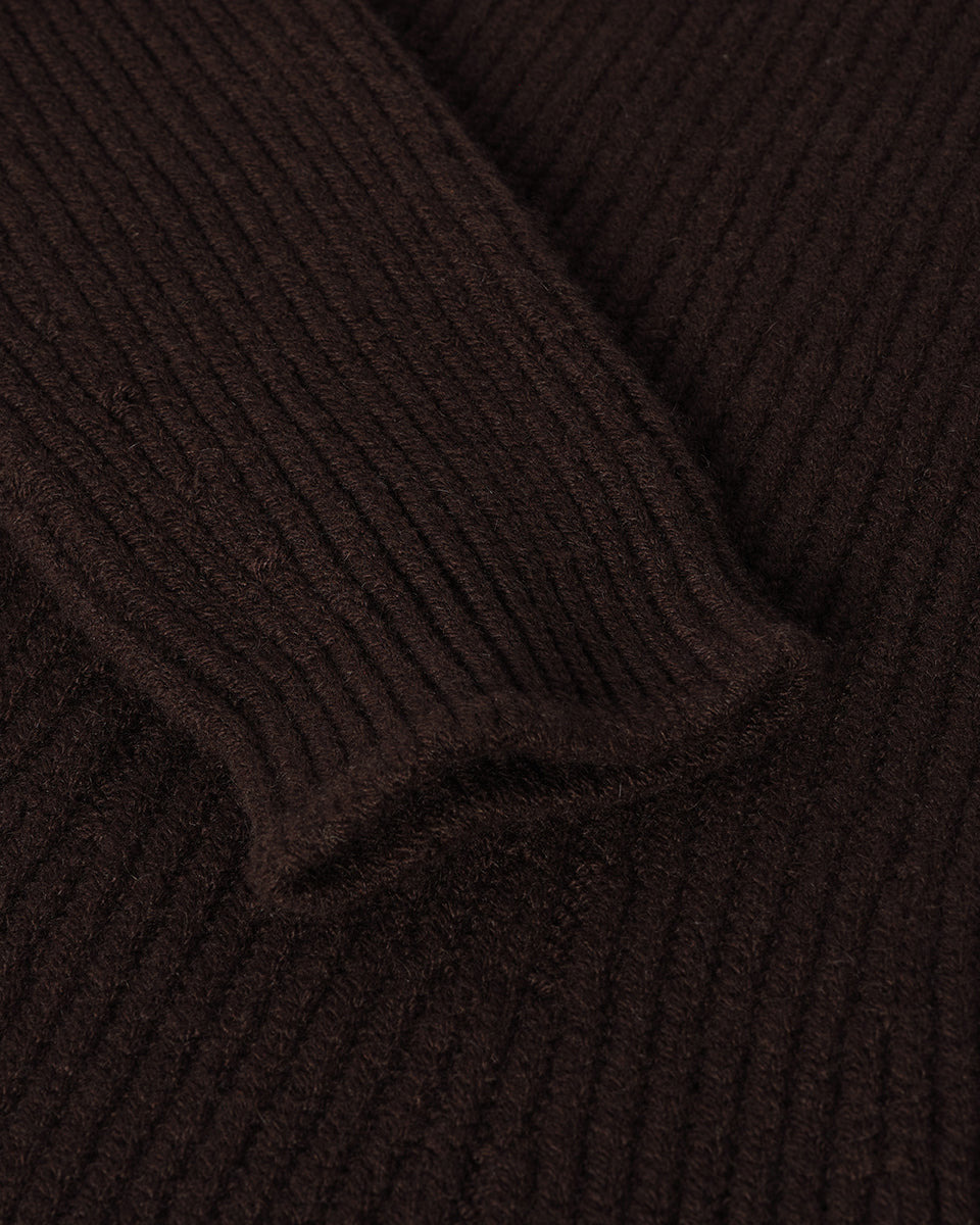 Cashmere Brown Midi Dress - 6