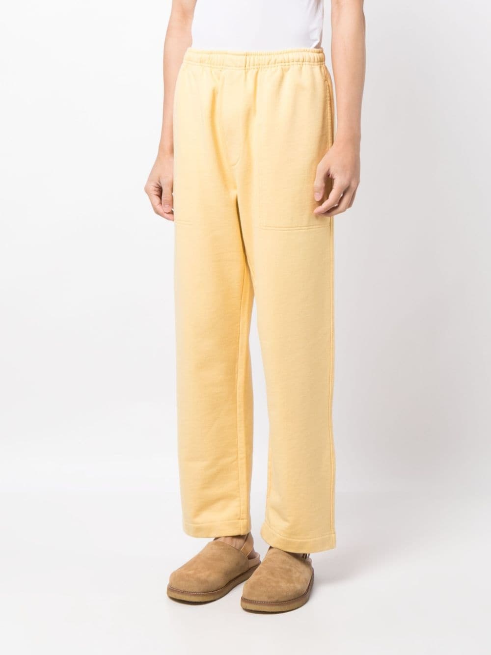 wide-leg cotton track pants - 3