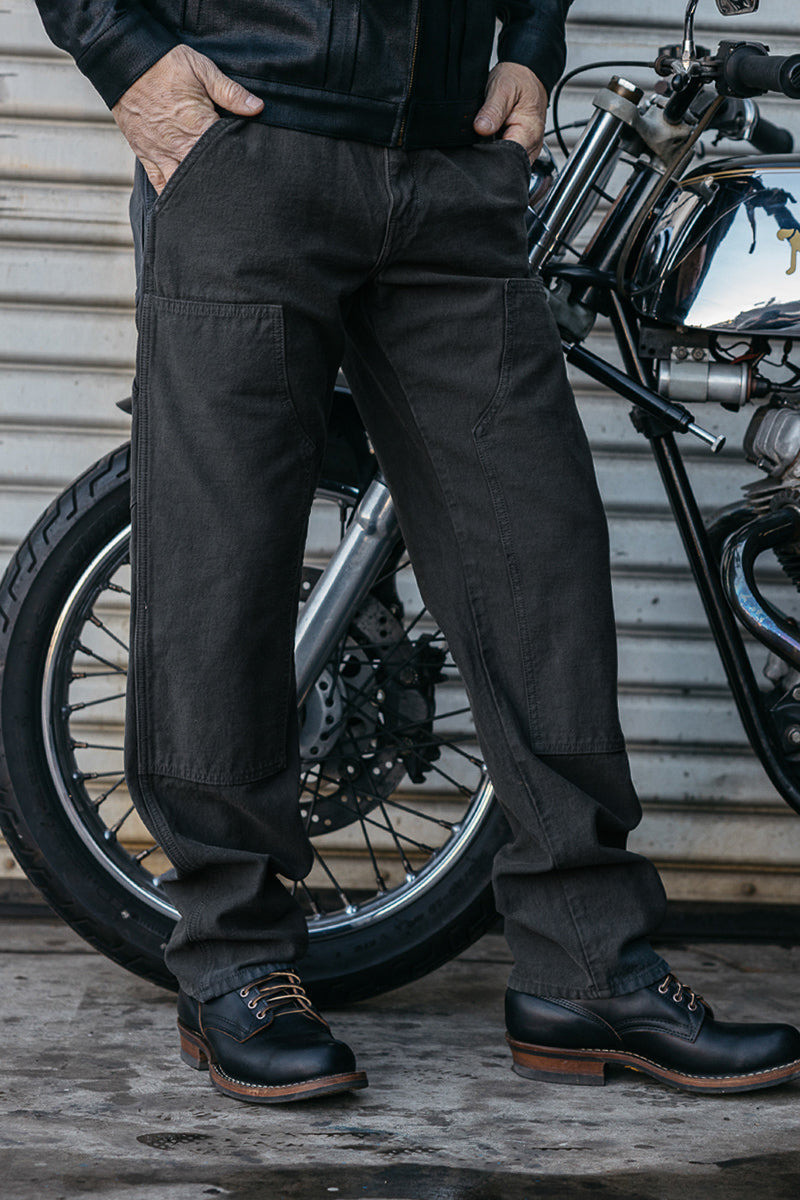 The Double Knee Pants Classic Straight - Concrete 1